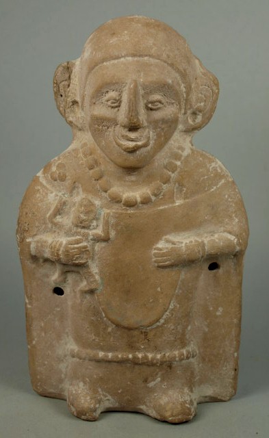 Mayan Jaina Island  rattle figure