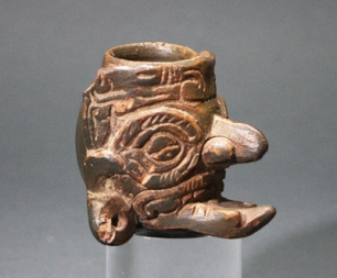 Miniature Mayan Plumbate Poison Bottle