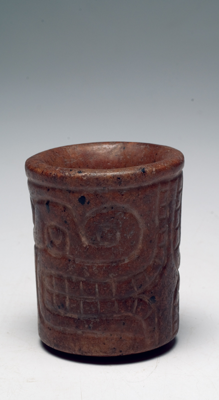 Rare Chavin Carved Stone Vessel / Motero