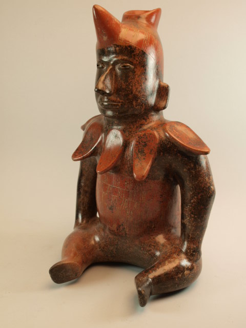 *SOLD* World Class, Mint Colima Seated Shaman