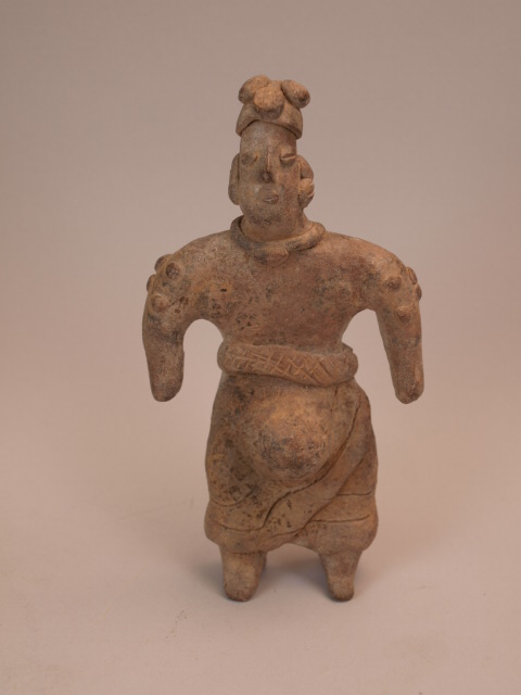 Colima pregnant woman figure
