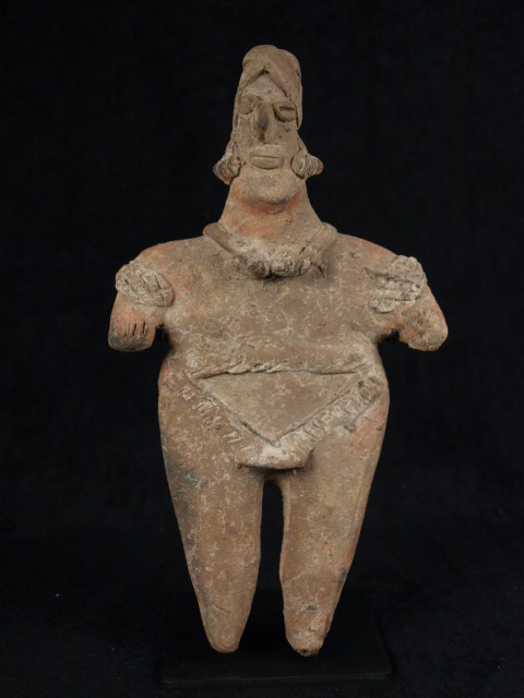 Large Colima Flat Male figure