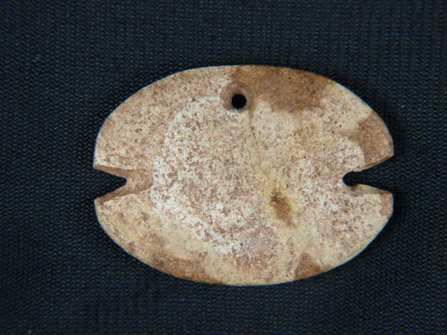 Rare Mimbres Carved Turquoise Pendant Rare Mimbres Carved Turquoise Pendant