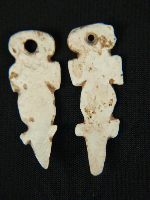 Rare Mimbres Shell Lizard Earrings