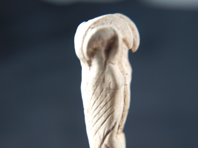 Large, Rare Hohokam double parrot hair pin