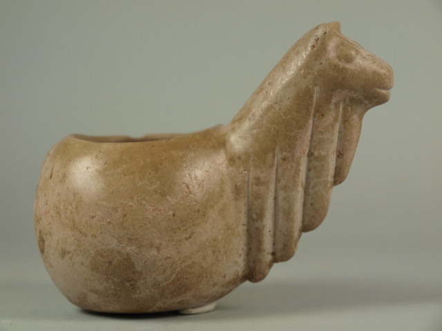 Rare white Stone Inca Canopa