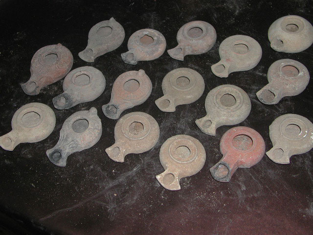 Roman Terra Cotta Oil Lamps