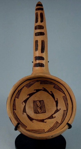 Very well painted Anasazi Jeddito Ladle
