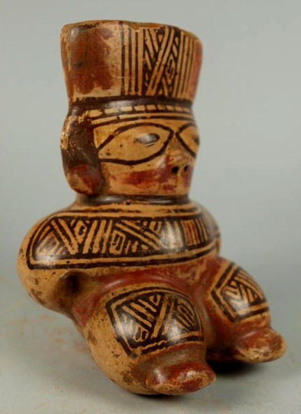 Costa Rican Polychrome Ocarina Idol